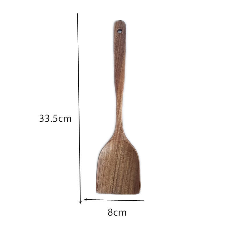 Non Stick Pan And Non Lacquered Wooden Rice Spoon Set