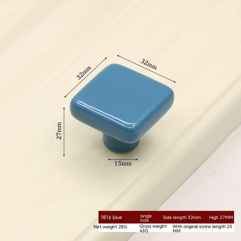 Simple Color Ceramic Cabinet Door Handle