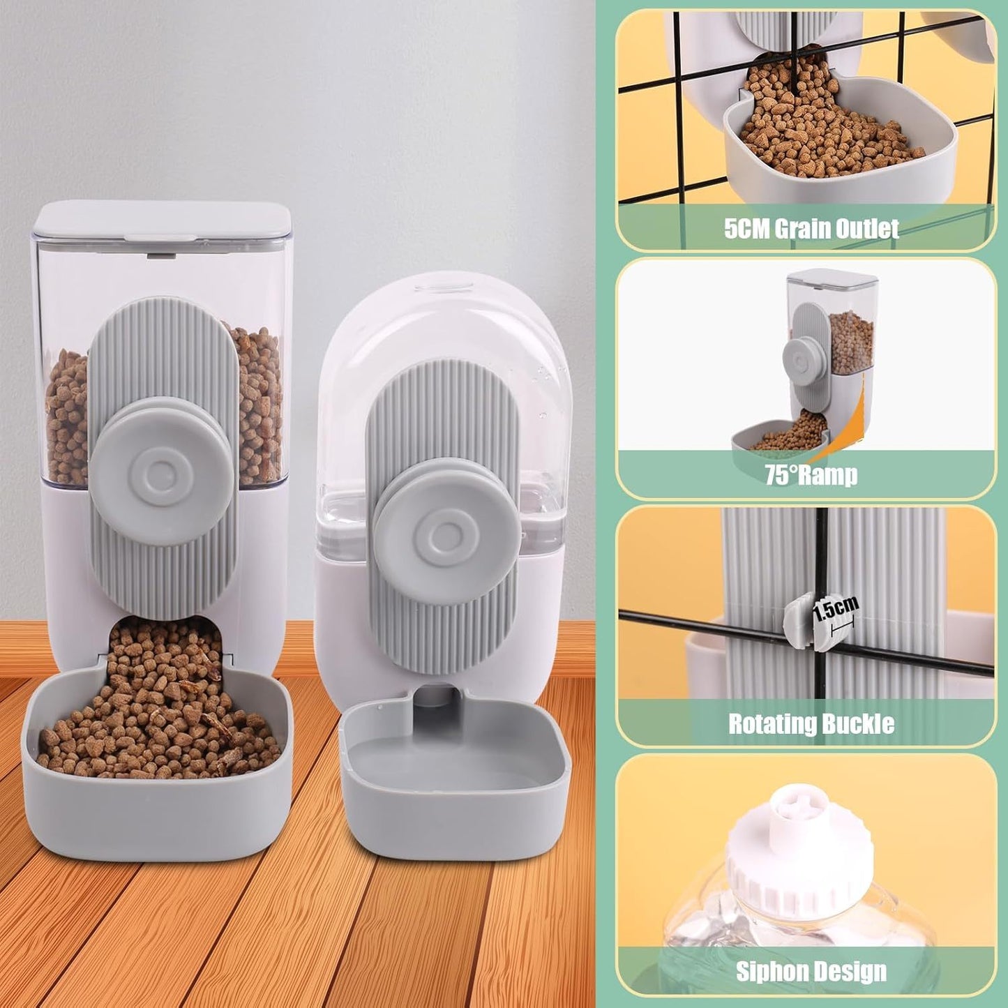 Hanging Automatic Pet Food And Water Dispenser