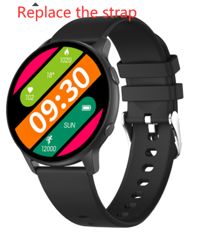 Smart watch with dual time zone display