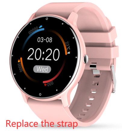 Smart watch with dual time zone display