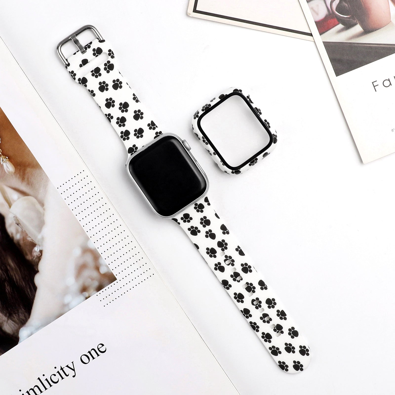 Trendy Fashion Printed Silicone Watch Strap