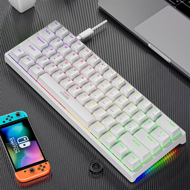 Plastic mechanical keyboard for games