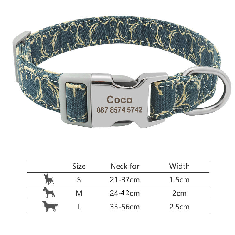 Adjustable Nylon Dog Collar