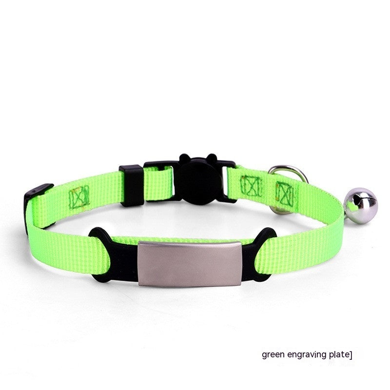 8-color Cat Collar With Detachable Buckle