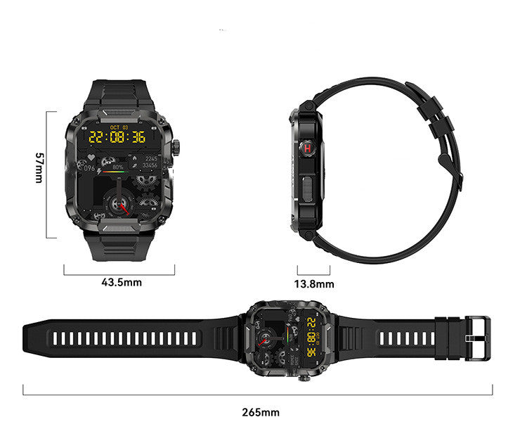 MK66 Smart Watch Bluetooth Call 400MAH Large Battery