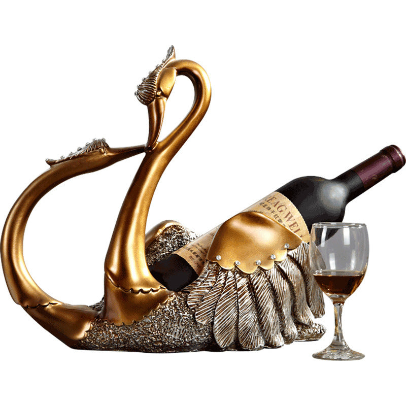 Swan Wine Rack Decoration