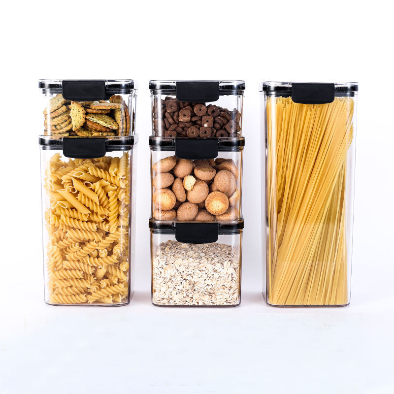 6 Piece Airtight Plastic Grain Containers