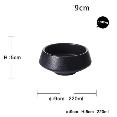 Black 5-inch Rice Bowl