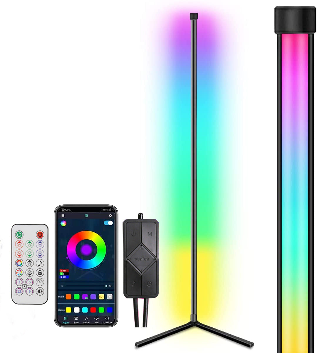 Symphony Bluetooth RGB Floor Graffiti Smart APP Corner Atmosphere Lamp