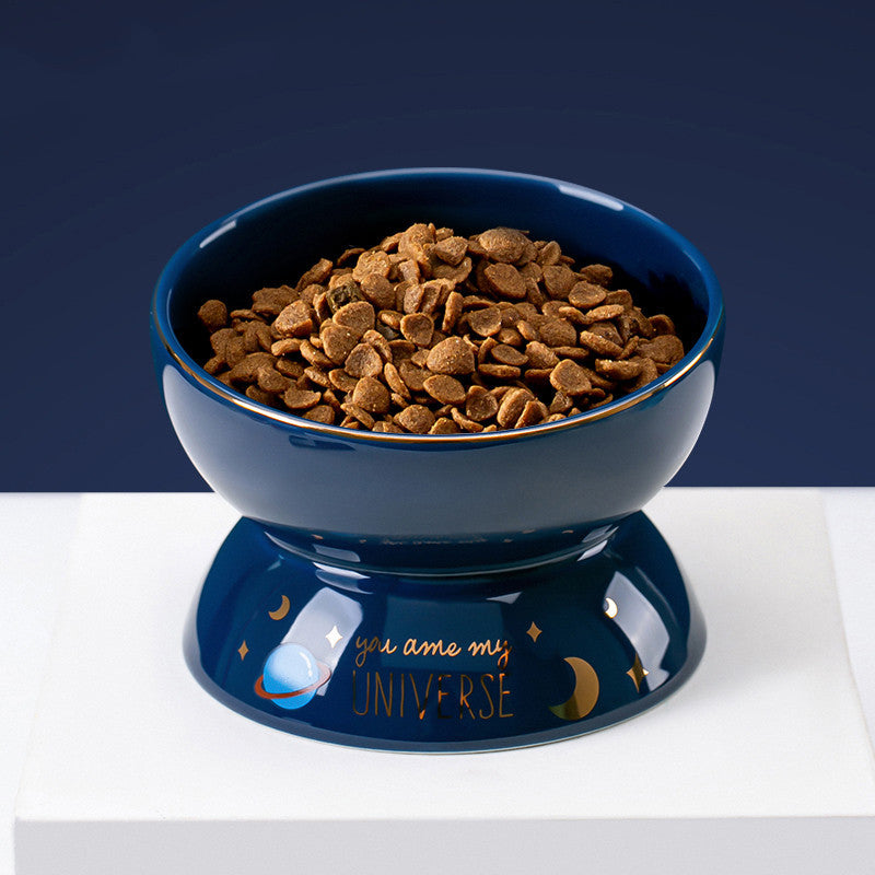 Ceramic Anti-overturning Cat Food Bowl