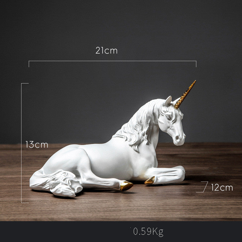 Nordic Resin  Horse Crafts Ornament Resin Decoration