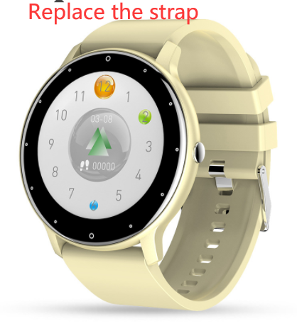 Smart watch with dual time zone display