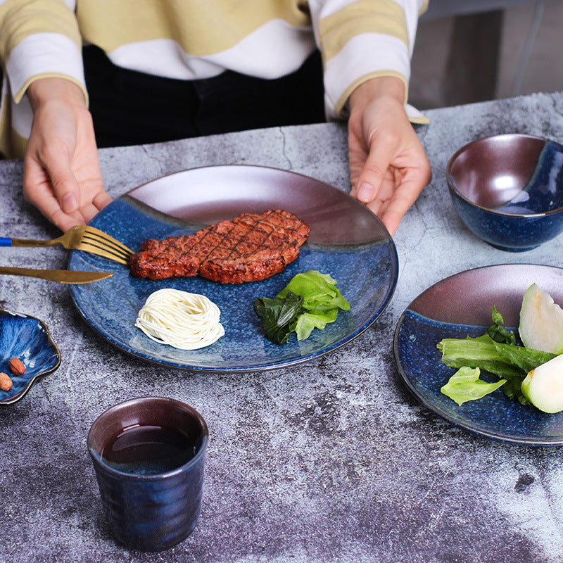 Japanese Style Kiln Glazed Sea Sands Tableware Set