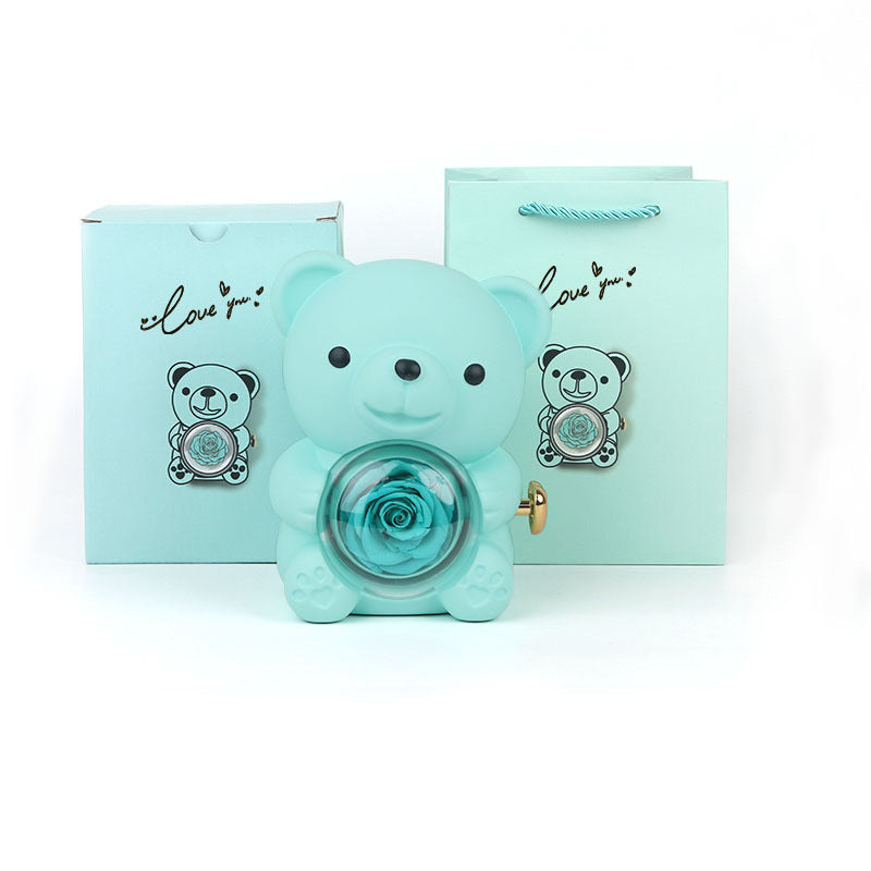 Teddy Bear Gifts Box With Necklace