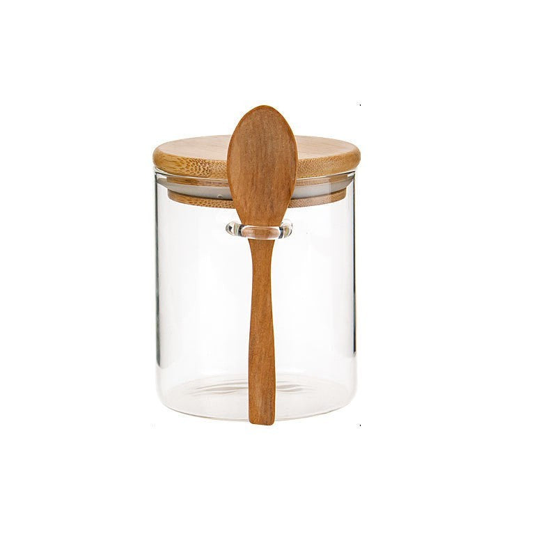 Round Jar With Small Spoon