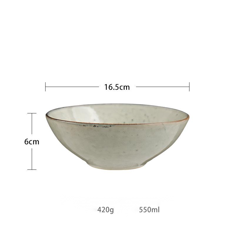 Japanese Retro Pitted Household Ceramic Tableware