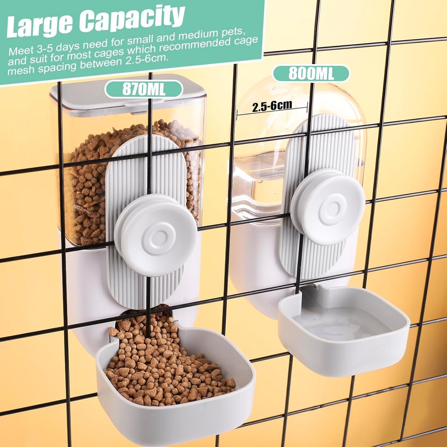 Hanging Automatic Pet Food And Water Dispenser