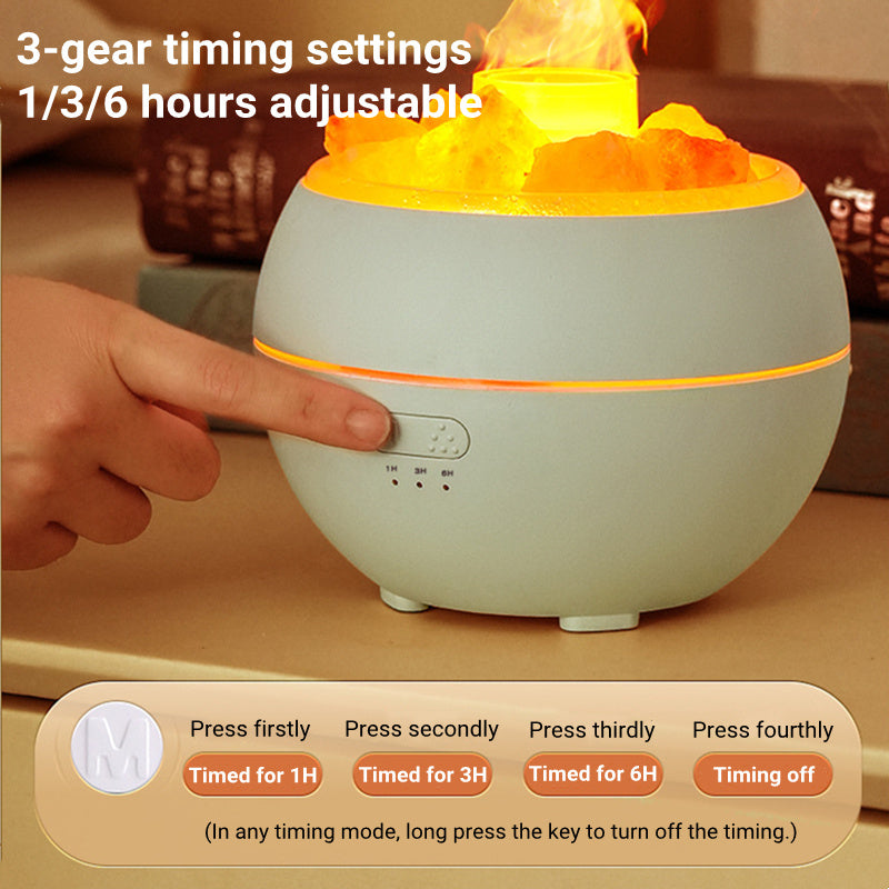 Salt Stone Simulation Flame Aromatherapy Machine