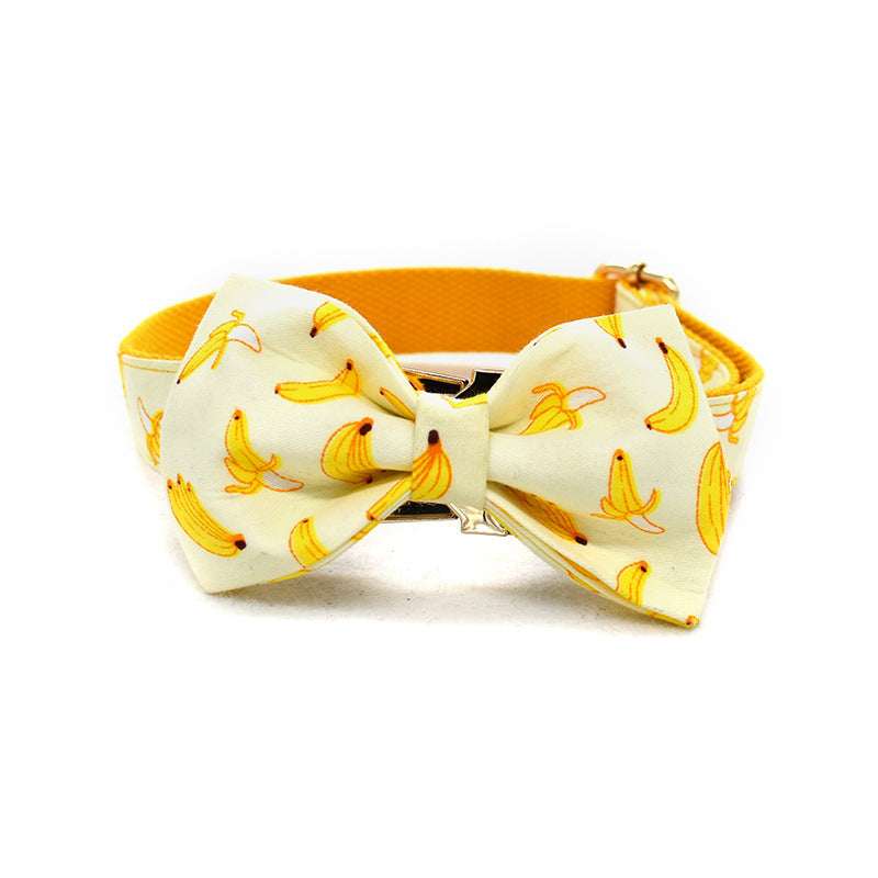 Yellow Banana Dog Leash Pet Collar