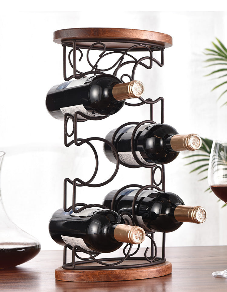 Six-bottle Wine Rack