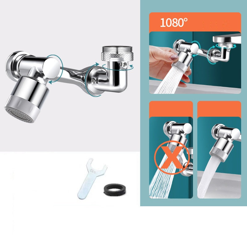 Multifunctional Rotatable Mechanical Arm Splash-proof Universal Faucet