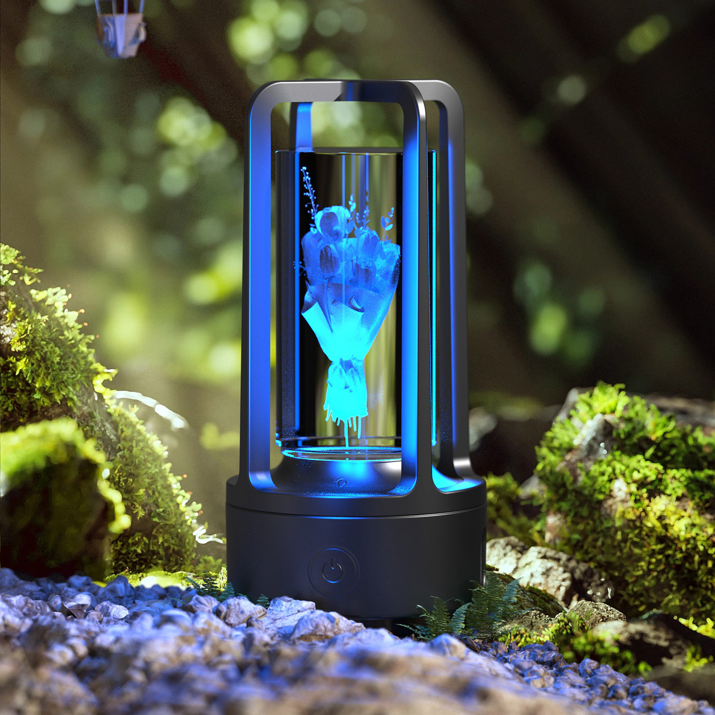 Crystal Lamp And Bluetooth Speaker