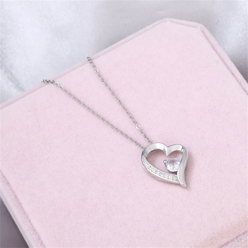 Zircon Love Necklace Ornament