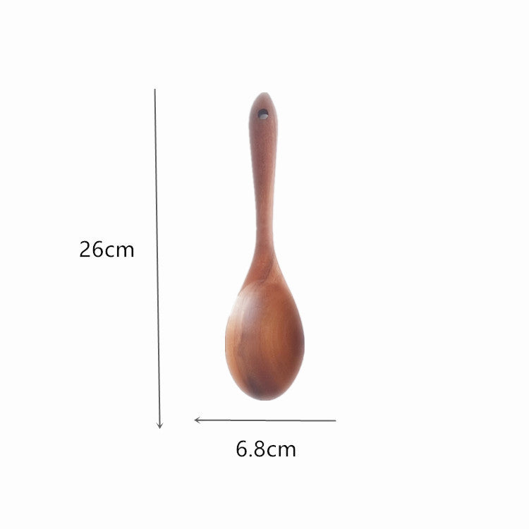 Non Stick Pan And Non Lacquered Wooden Rice Spoon Set