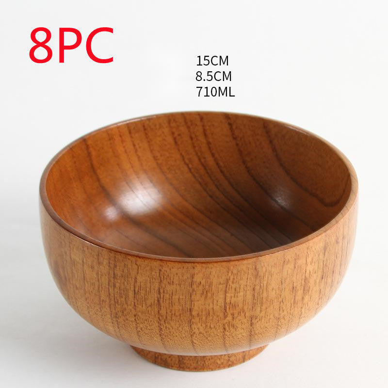 natural wooden bowl