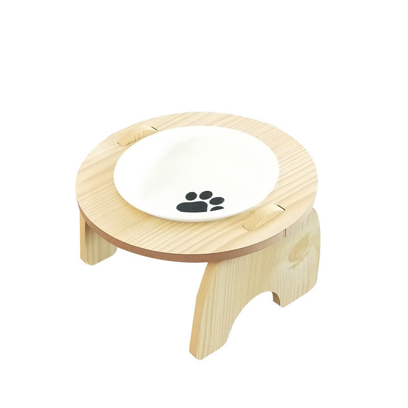 Wooden Frame Pet Bowl