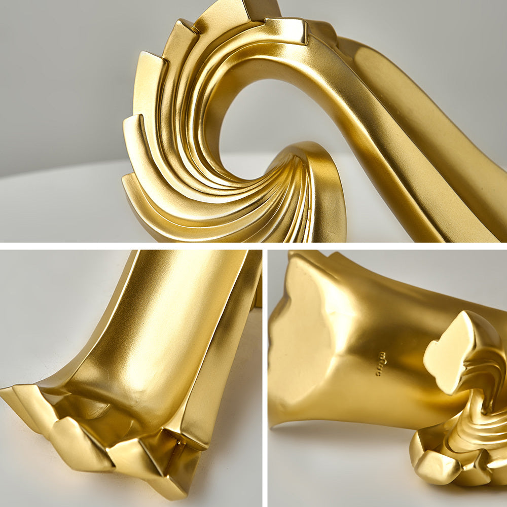 Gold Minimalist Spiral Wine Rack