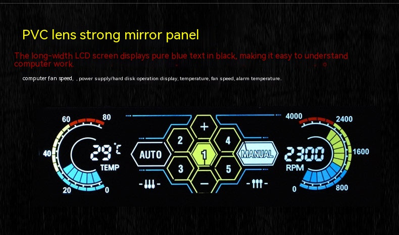 Computer Case Touch Screen Temperature Controller