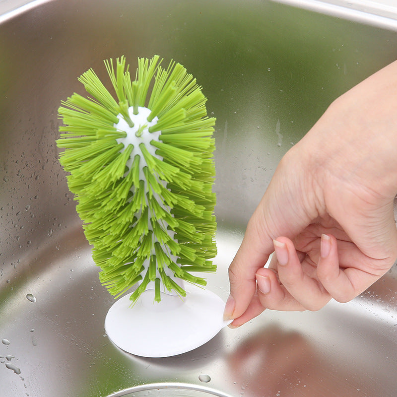 Kitchen Multi Functional Suction Cup Brush Cup Scrubber