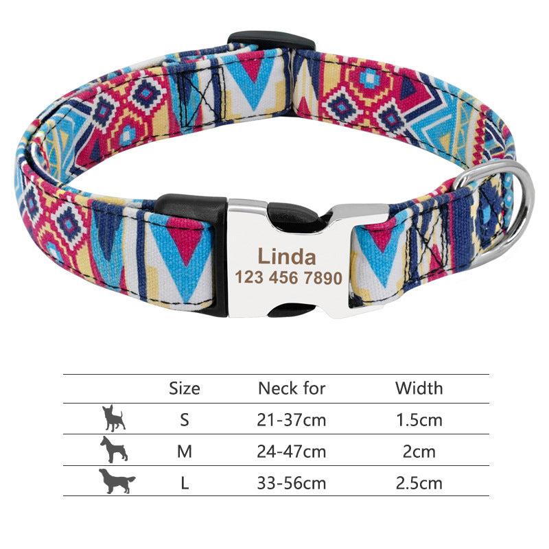 Adjustable Nylon Dog Collar