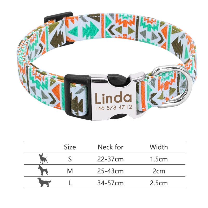 Adjustable Nylon Dog Collar