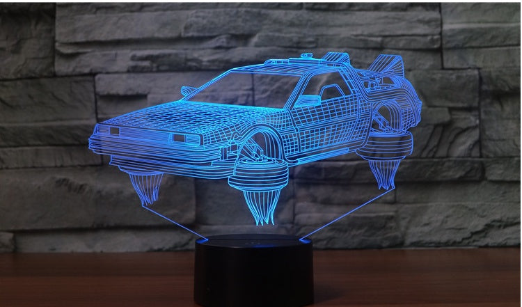 Small Night Light Children Bedroom Decoration Children Study Room 3d Lights Sci-fi Car