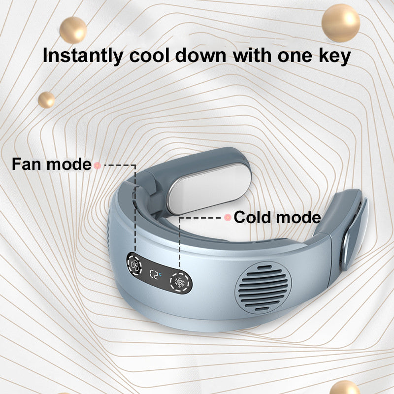 Multi-speed Adjustable Cold Compress Hanging Neck Fan