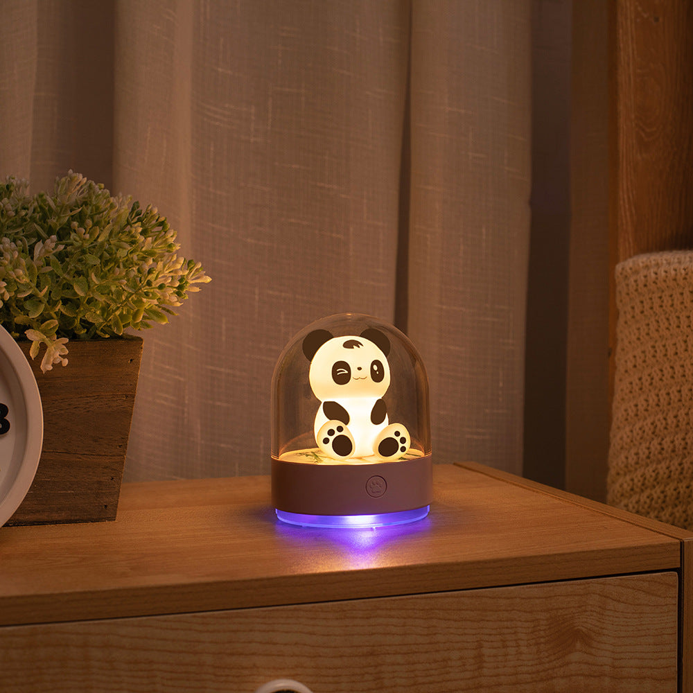 3d Creative Panda Car Bedside Night Light Usb Charging Led Table Lamp