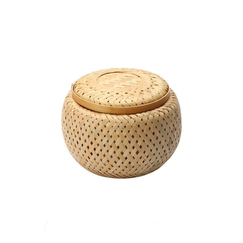 Bamboo Woven Tea Pot Box