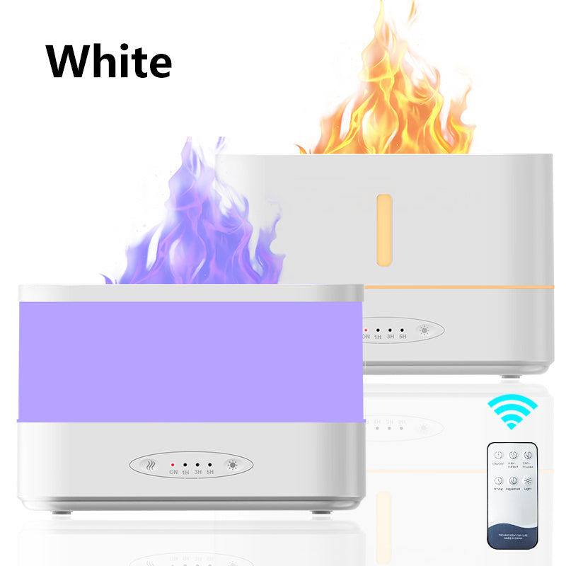 Remote Control Colorful Timed Anti Dry Burning 3D Simulation Flame Aromatherapy Machine USB