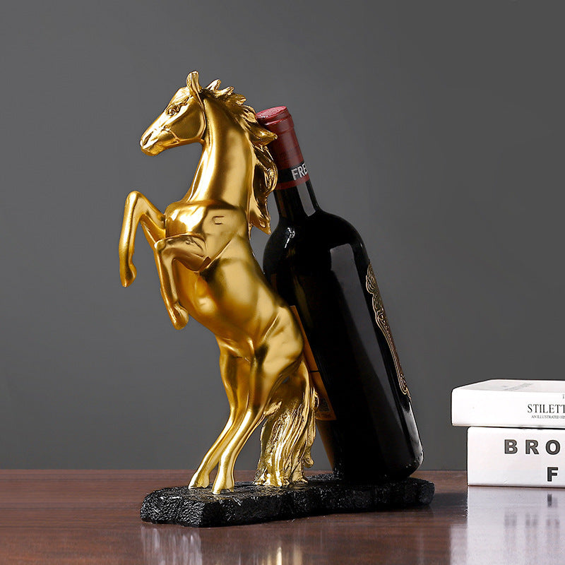 Golden Horse Wine Rack