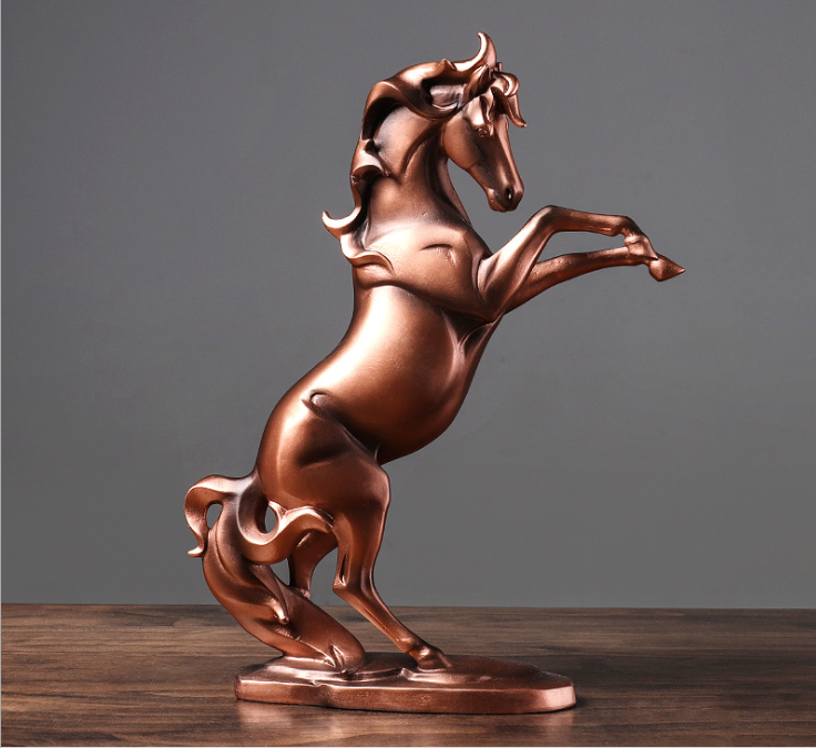 War Horse Bronze Horse Head Power Horse Resin Crafts