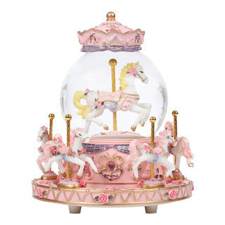 Crystal Music Box Carousel Gift