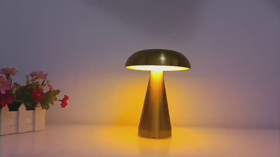 Mushroom Lamp LED Table Lamps Touch Dimming Rechargeable Restaurant Hotel Bar Bedside Decor Dimmable Bedroom Desk Night Lights